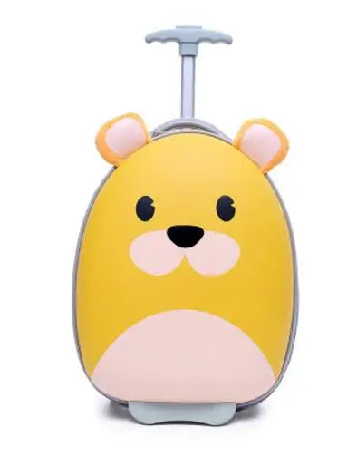 Kids Cartoon Rolling Suitcase - Children's Travel Trolley Bag