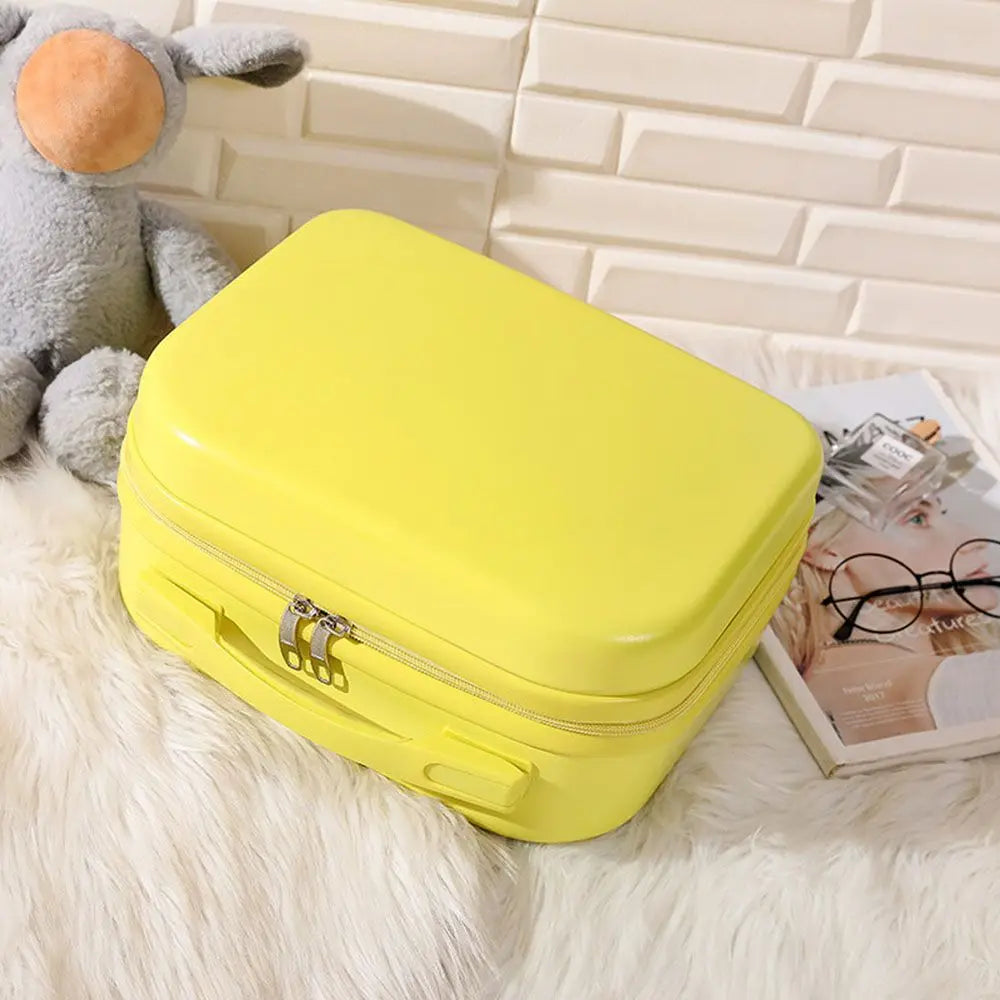 14-Inch Mini Carry-On Suitcase - Compact Travel Makeup Luggage