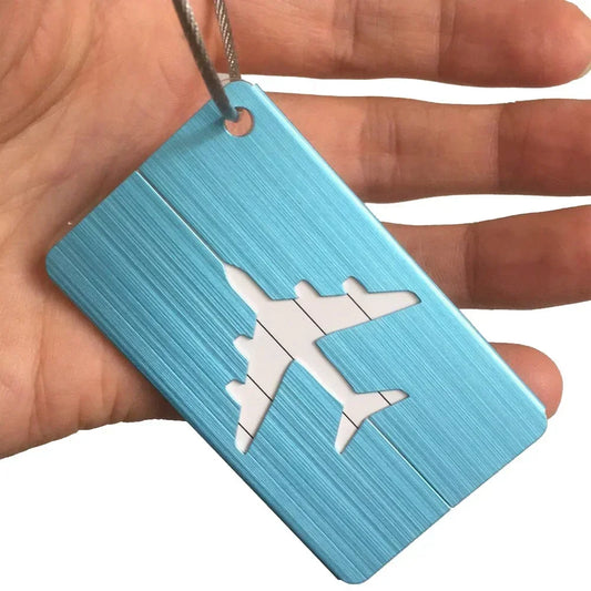 Metal Luggage Tag with Address Holder