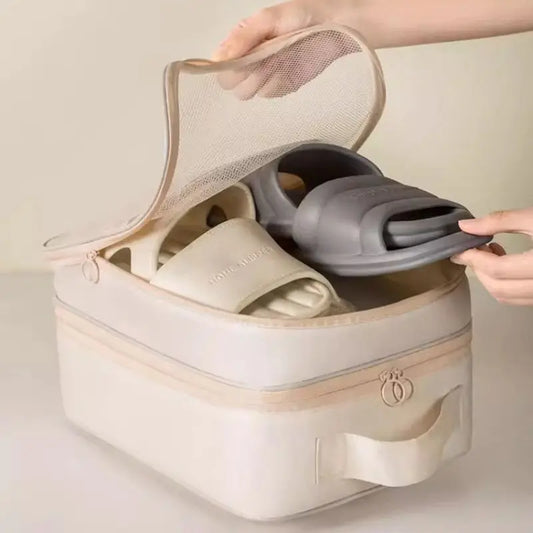 Breathable Travel Shoe Bag - Portable Multi-Pair Organizer
