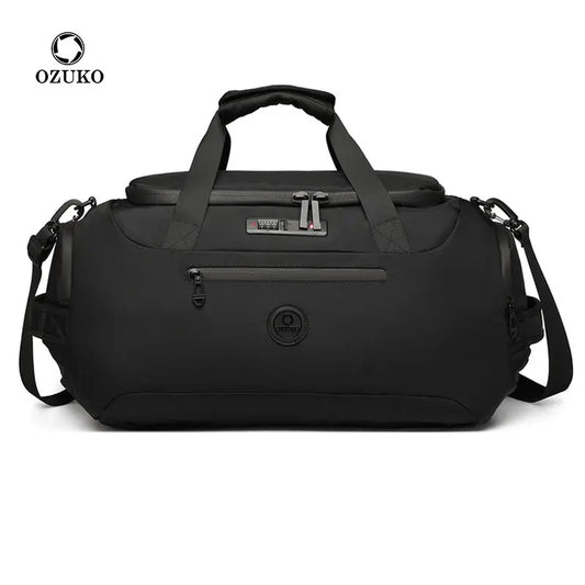 OZUKO Travel Duffel Backpack - Waterproof Gym Bag with Shoe Pocket