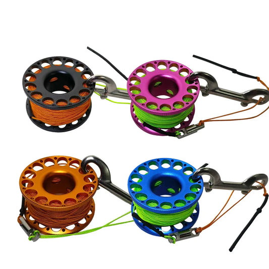 30M Scuba Finger Reel with Double Ended Hook