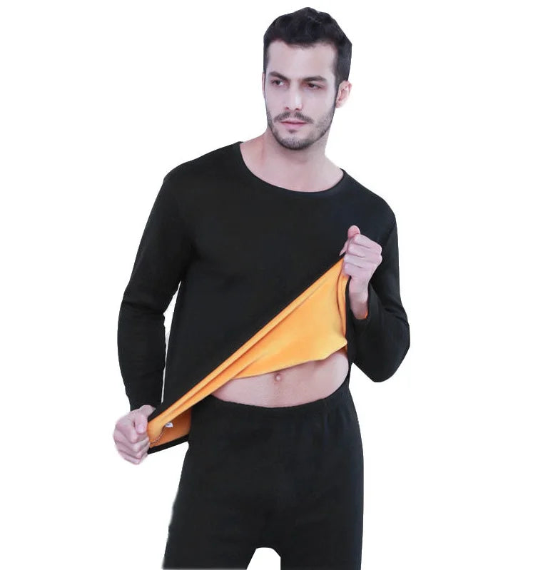 Fleece Thermal Underwear Set - Warm Long Johns for Cold Weather