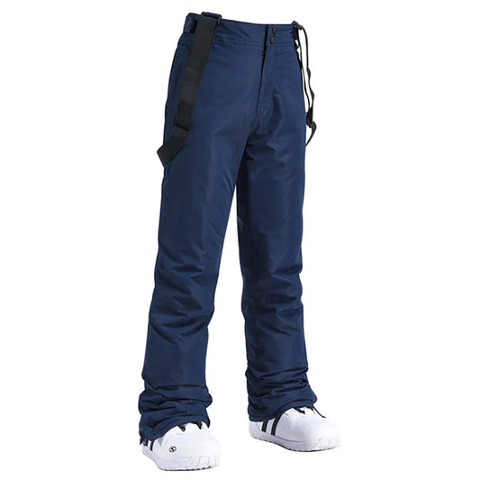 Waterproof Ski Bib Pants - Windproof Snowboard Trousers