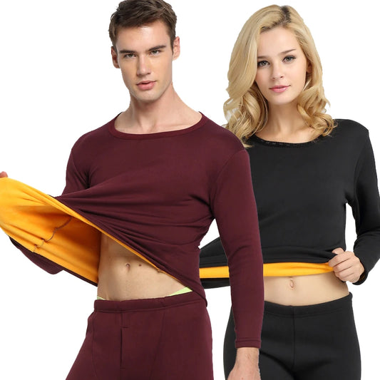 Fleece Thermal Underwear Set - Warm Long Johns for Cold Weather