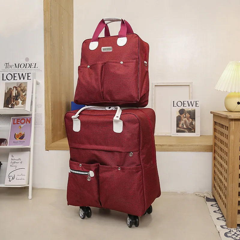 Oxford Wheeled Backpack Carry-On Bag