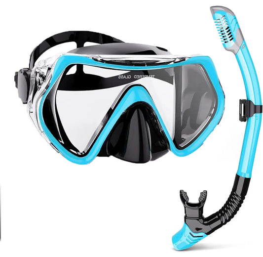 Professional Scuba Diving Mask - Anti-Fog Silicone Snorkel Goggles