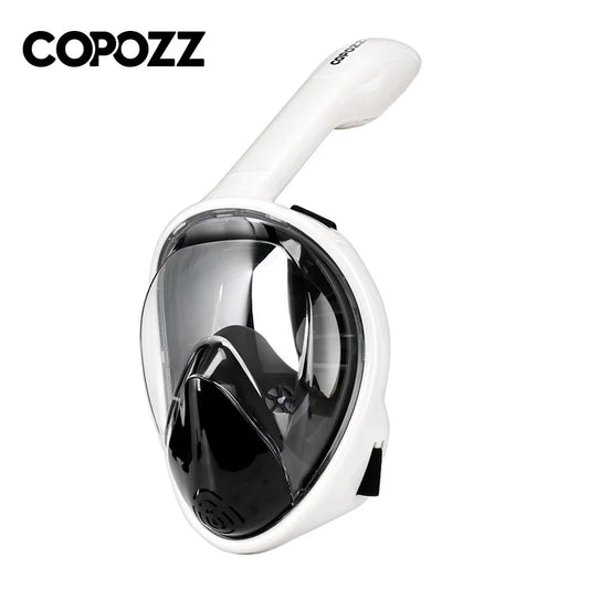 COPOZZ Full Face Snorkel Mask - Anti-Fog Diving Goggles