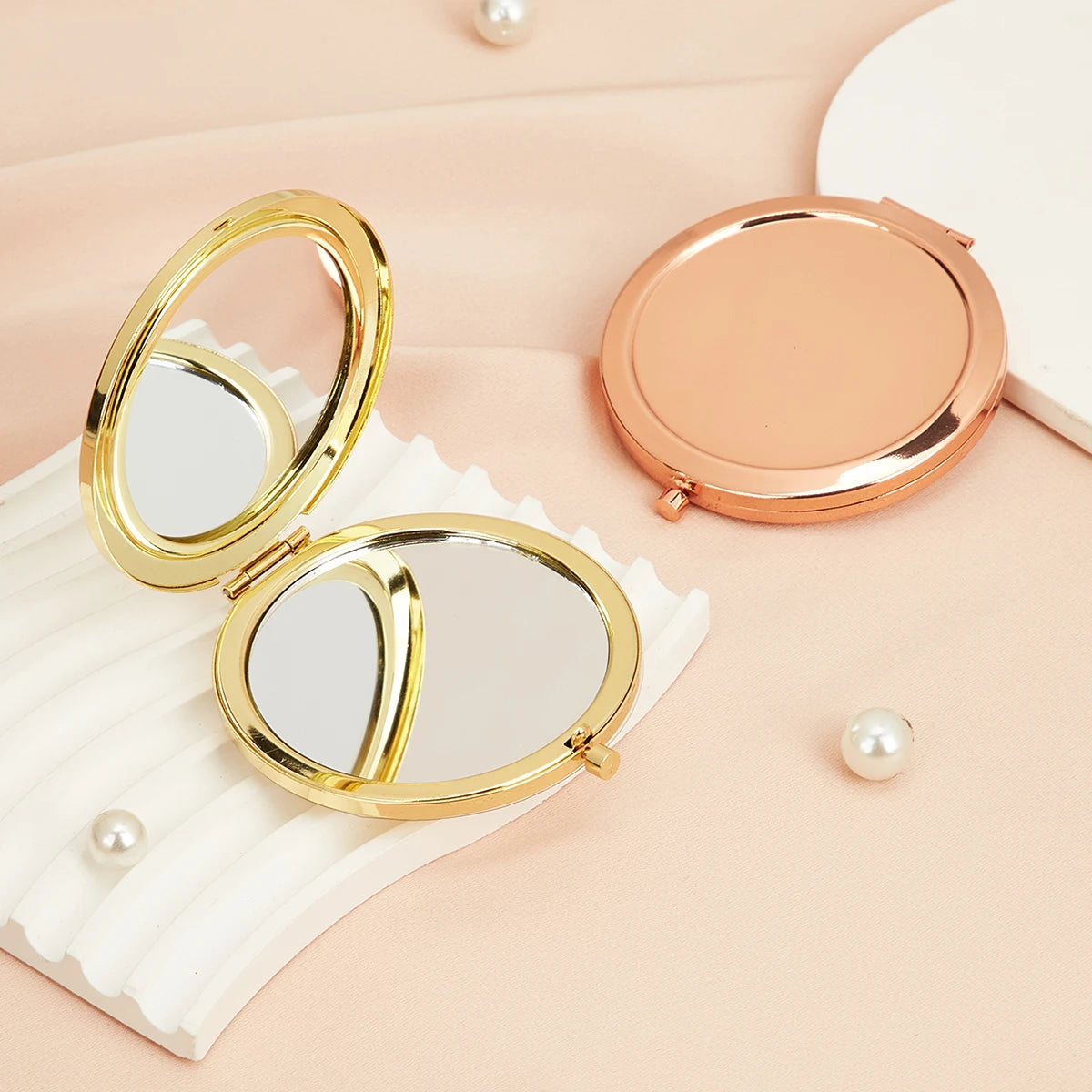 Double-Sided Folding Pocket Mirror