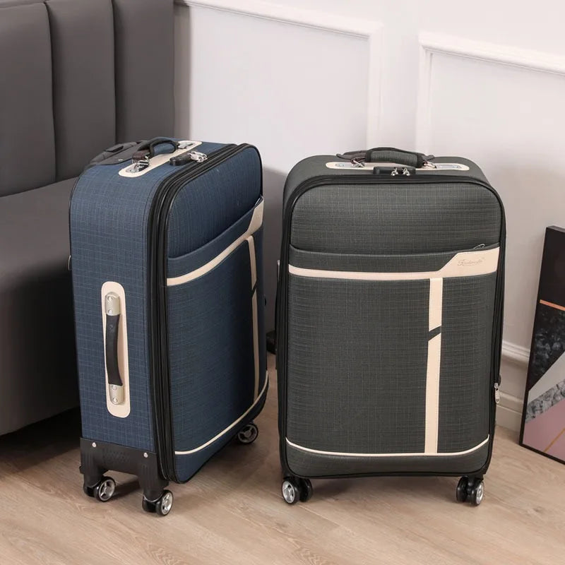 Waterproof Oxford Rolling Suitcase 20 to 24 Inch