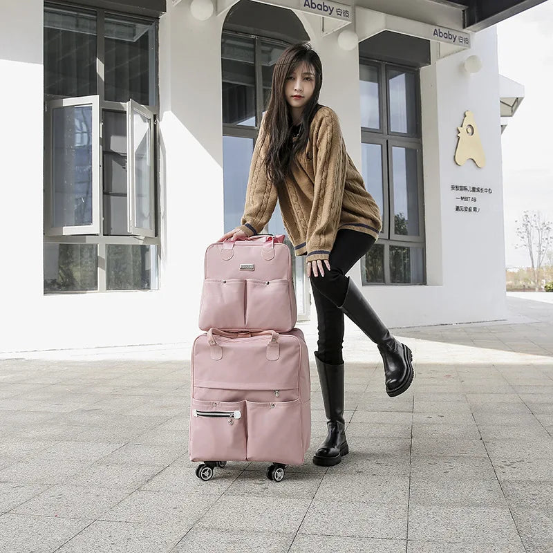 Oxford Wheeled Backpack Carry-On Bag