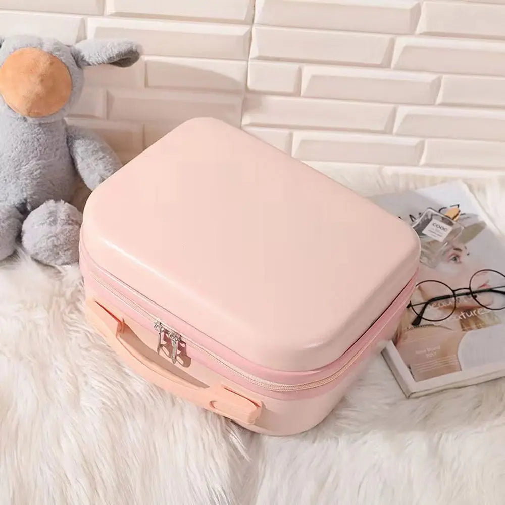 14-Inch Mini Carry-On Suitcase - Compact Travel Makeup Luggage