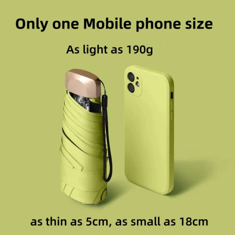 Mini Pocket Sun and Rain Umbrella