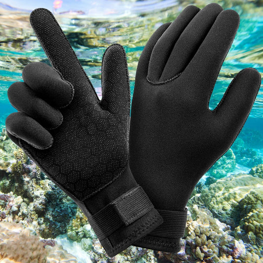 3MM Neoprene Diving Gloves - Thermal Anti-Slip Water Gloves