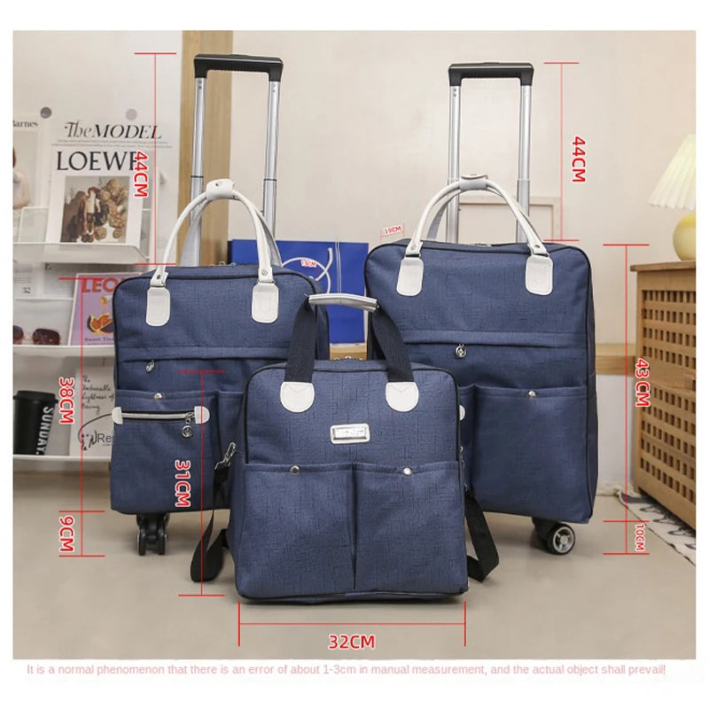 Oxford Wheeled Backpack Carry-On Bag