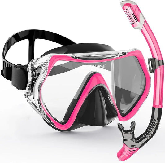 Professional Scuba Diving Mask - Anti-Fog Silicone Snorkel Goggles