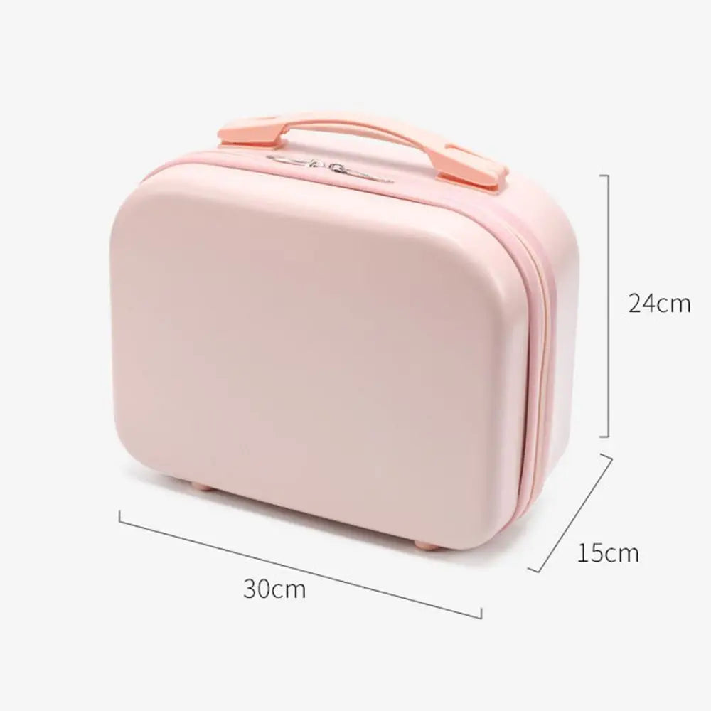 14-Inch Mini Carry-On Suitcase - Compact Travel Makeup Luggage
