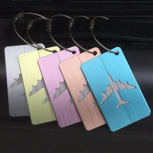 Metal Luggage Tag with Address Holder