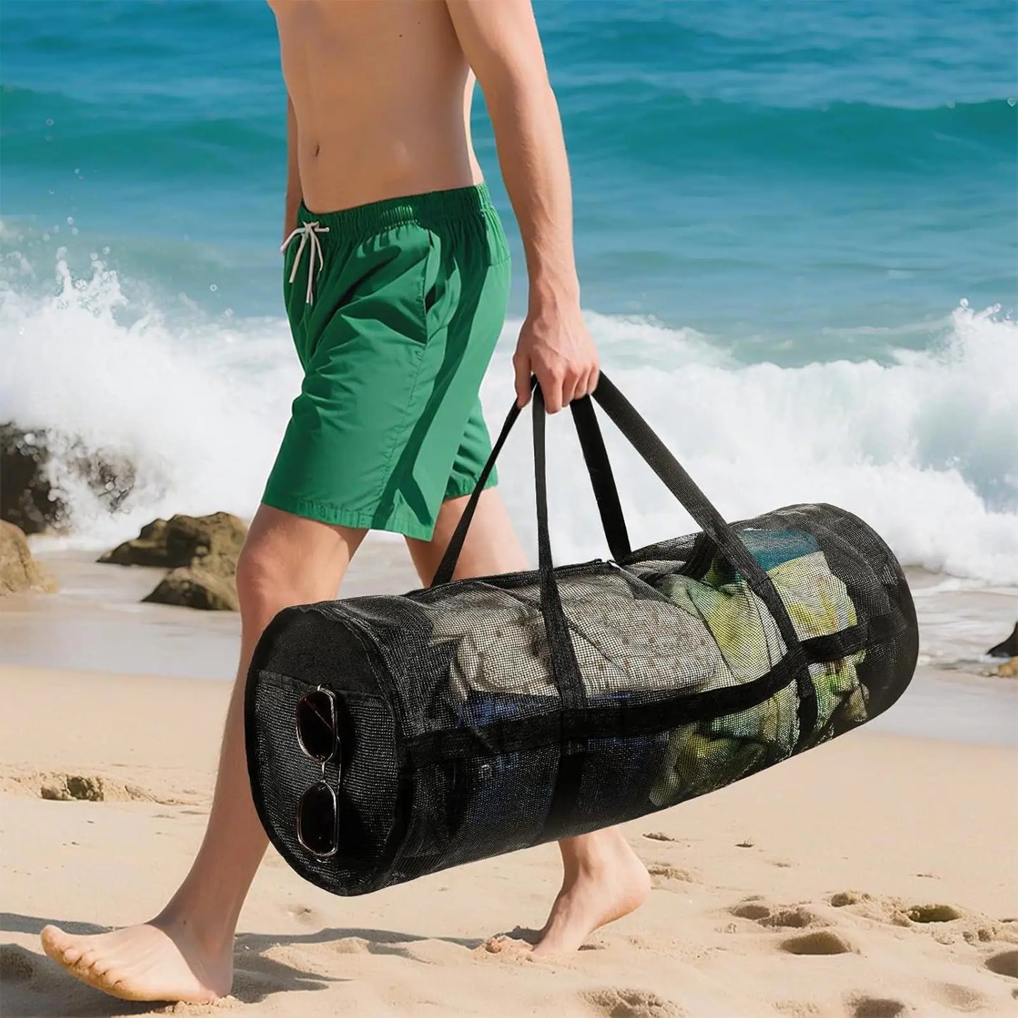 Large Capacity Diving Mesh Duffel Bag