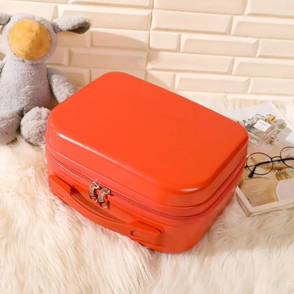 14-Inch Mini Carry-On Suitcase - Compact Travel Makeup Luggage