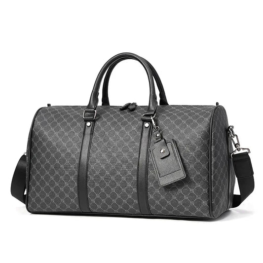 Leather Travel Tote Bag - Large Business and Gym Weekender