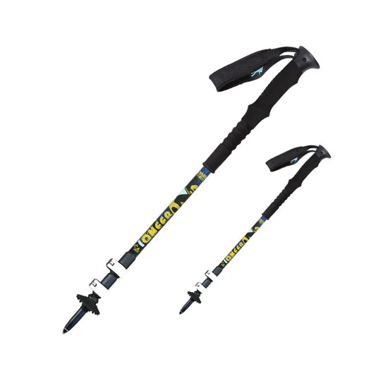 Aluminum Telescopic Trekking Poles Set - Nordic Walking Pair