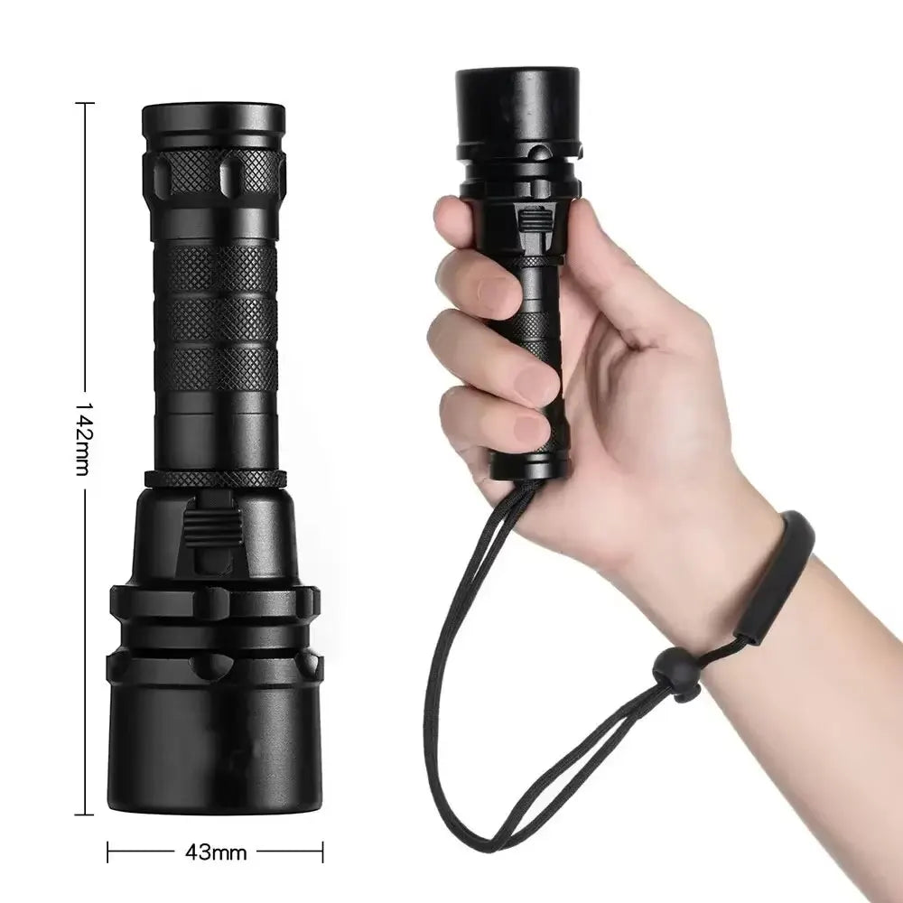 IP68 Diving Flashlight - High Power Underwater Light