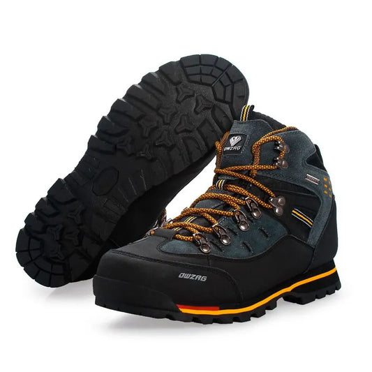 Men's Mountain Hiking Shoes - Rugged Outdoor Snow Boots