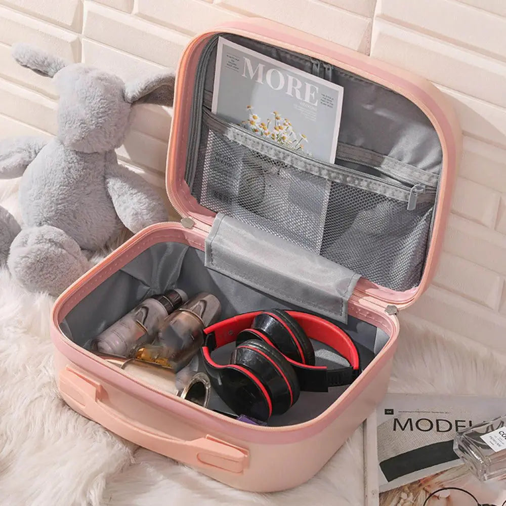 14-Inch Mini Carry-On Suitcase - Compact Travel Makeup Luggage