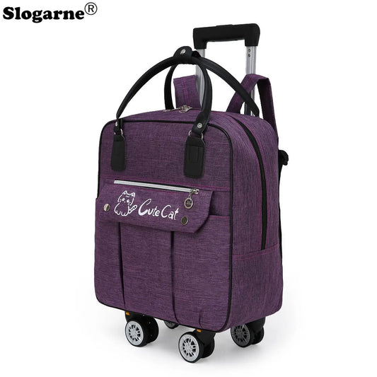 Wheeled Travel Duffel Bag with Spinner Design
