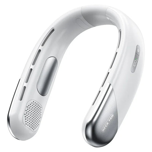 10000mAh Rechargeable Bladeless Neck Fan with 3 Speeds