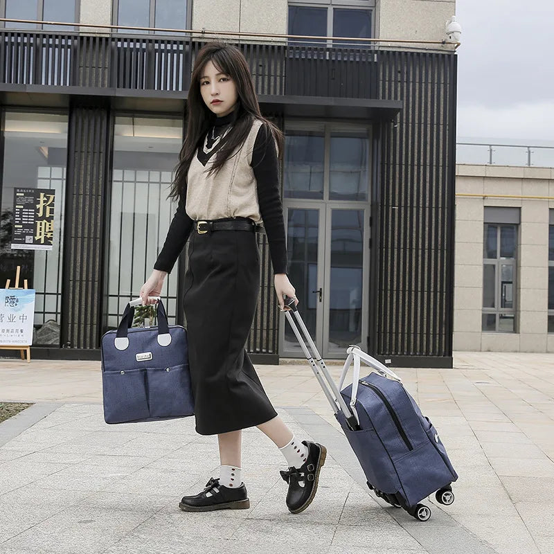 Oxford Wheeled Backpack Carry-On Bag