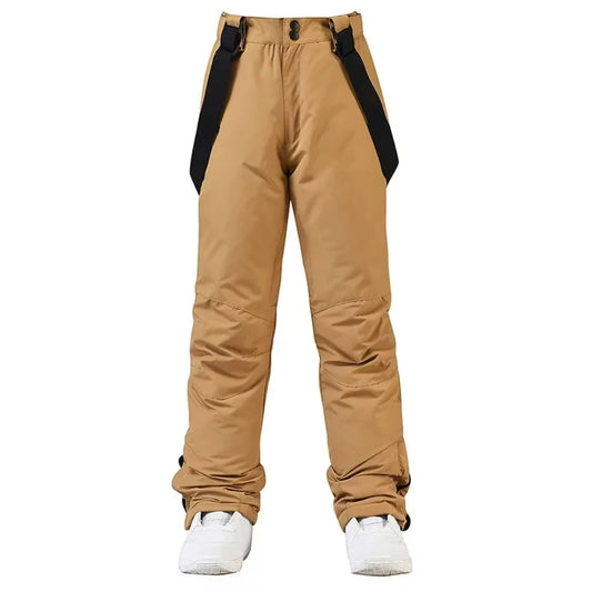 Waterproof Ski Bib Pants - Windproof Snowboard Trousers
