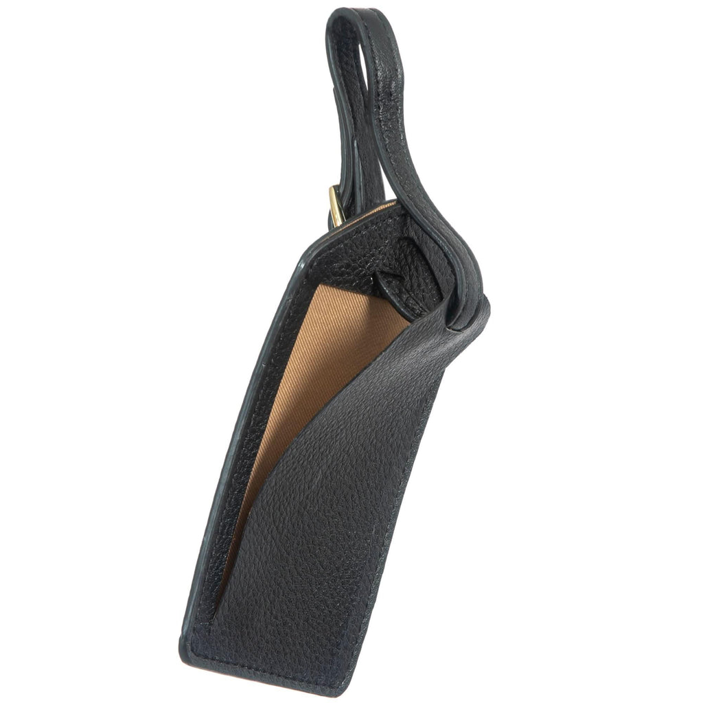 Full Grain Leather Luggage Tag – Sophia Premium Travel Bag Tag